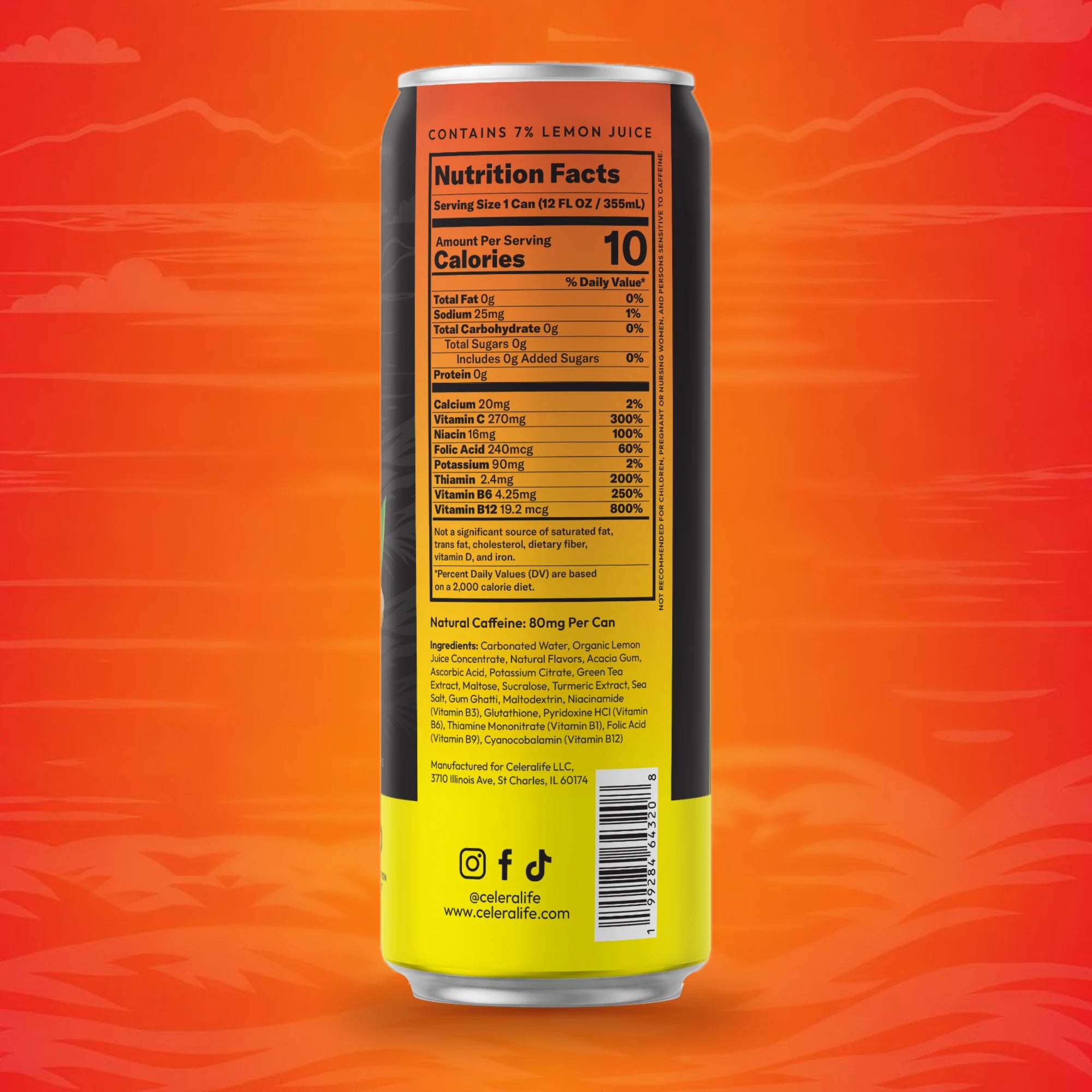 Celera — Nutrition Facts